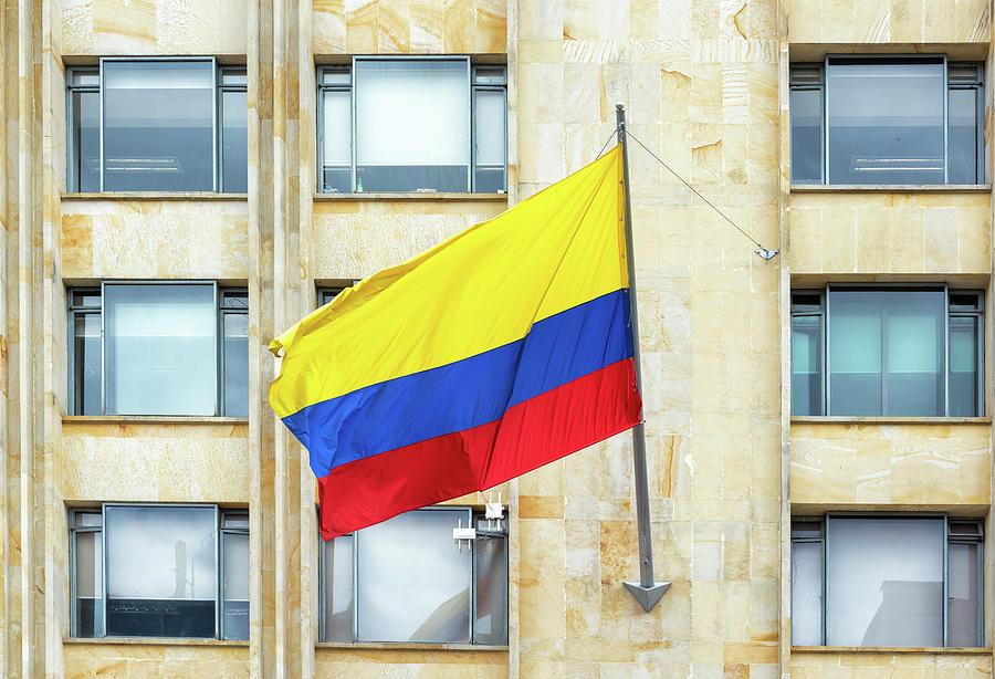 Waving Colombian Flag Photograph by Jess Kraft - Fine Art America