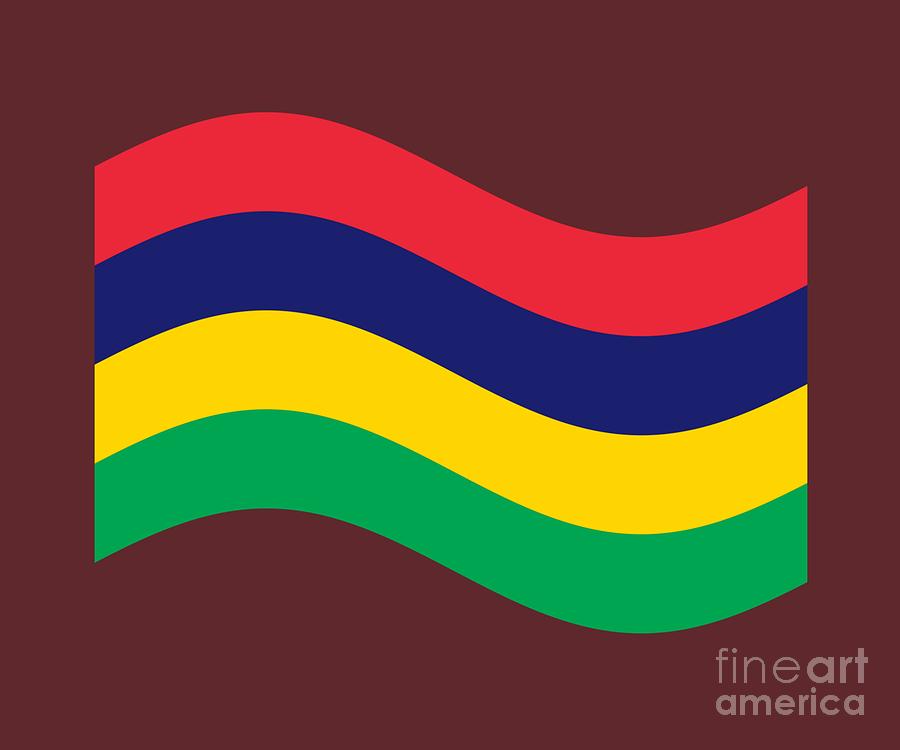 Waving Mauritius Flag Digital Art By Frederick Holiday Fine Art America 4176