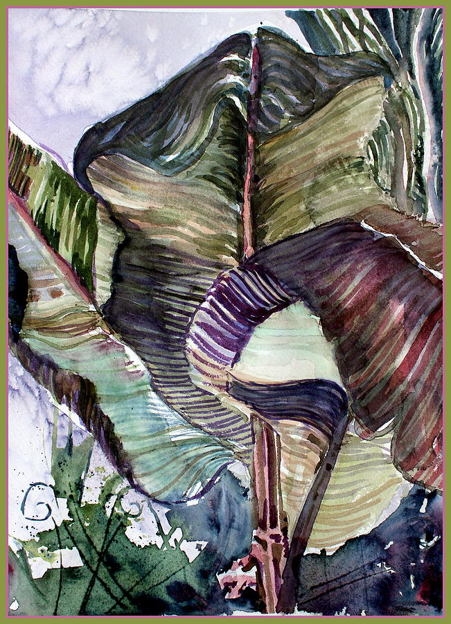 Nature Painting - Waving Palms by Mindy Newman