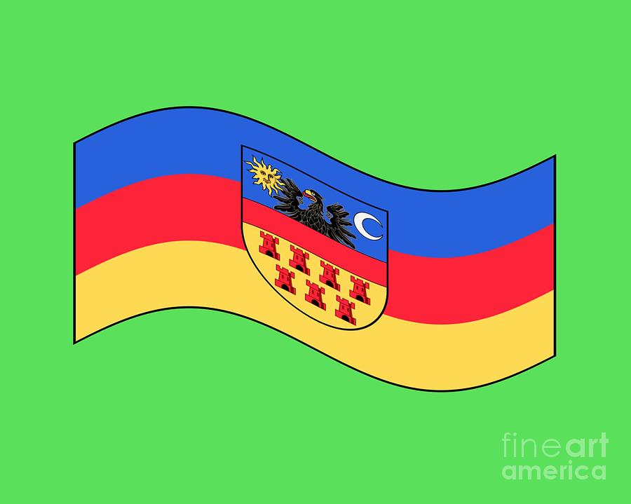 Halloween Digital Art - Waving Transylvania Historical Flag by Frederick Holiday