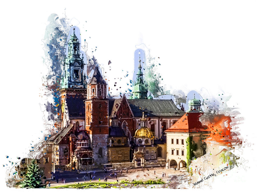Wawel Castle Cracow Digital Art