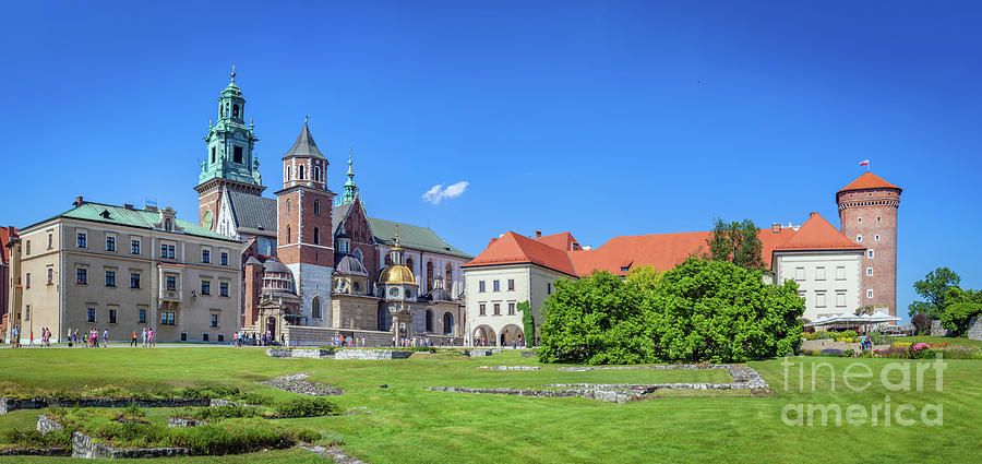 Wawel, royal castle and cathedral in Cracow, Poland Photograph by Michal Bednarek