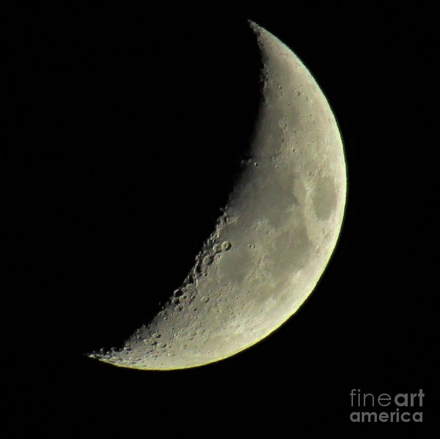 Waxing Crescent 2 Photograph by George Sonner