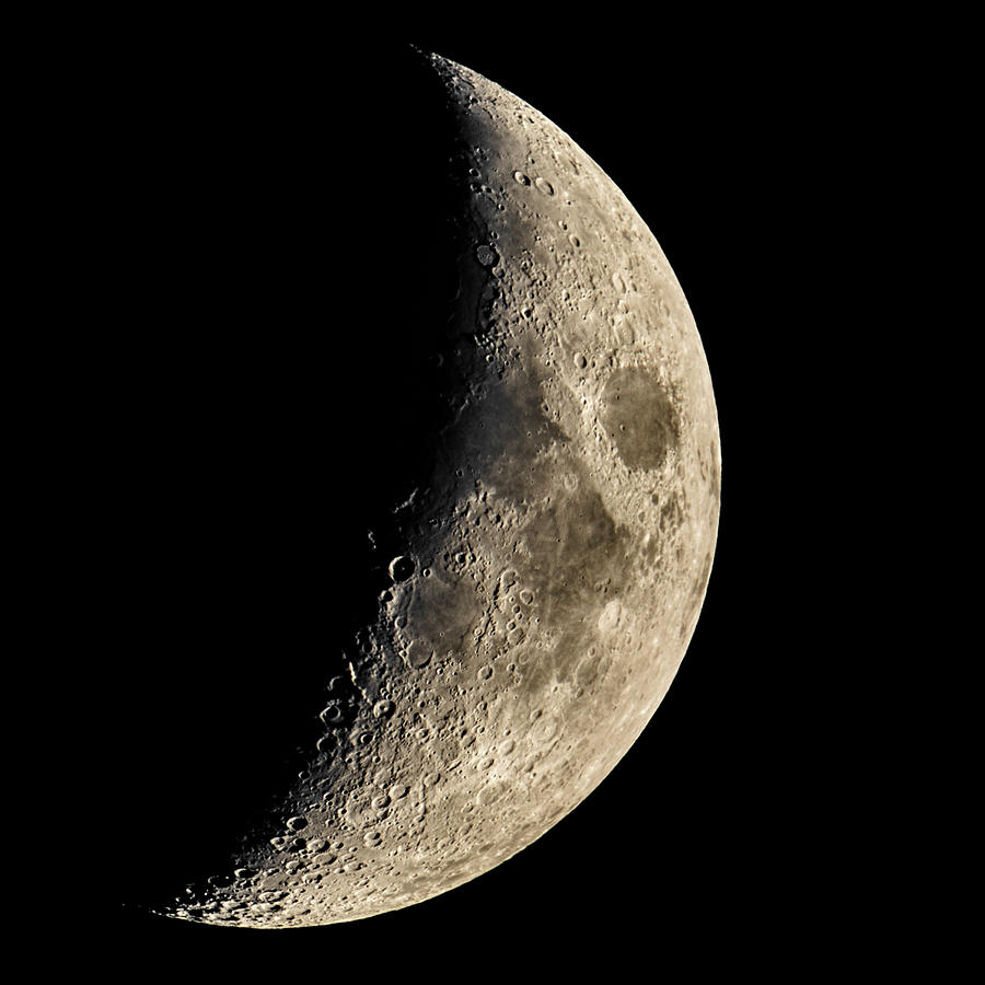 Waxing Crescent Photograph by Chris Austin