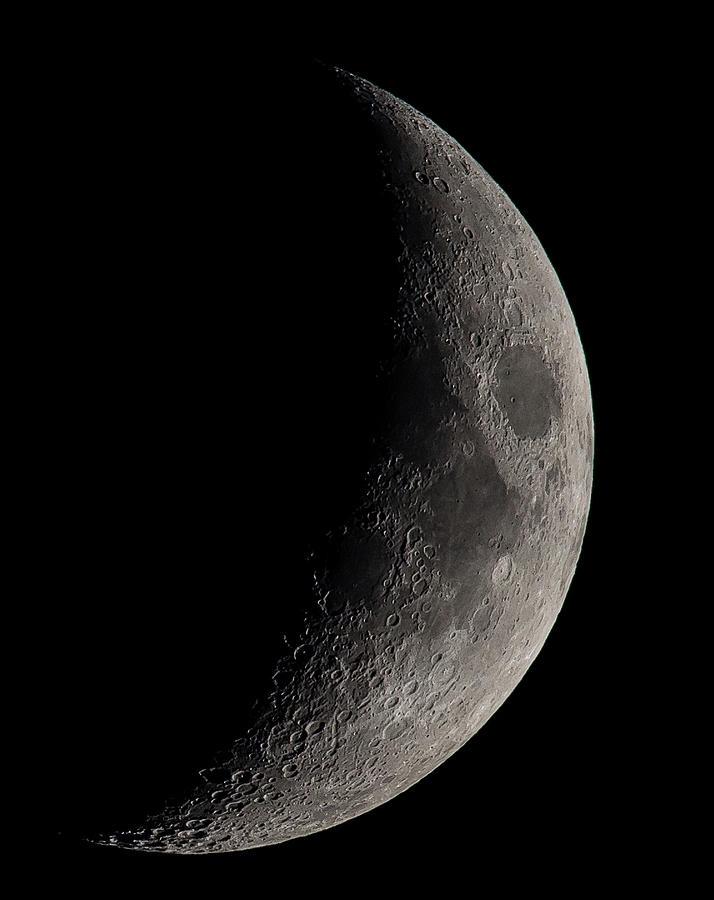 Waxing Crescent Photograph by Mark McDaniel - Fine Art America