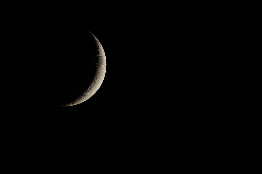 Waxing Crescent Moon Photograph by Brook Burling