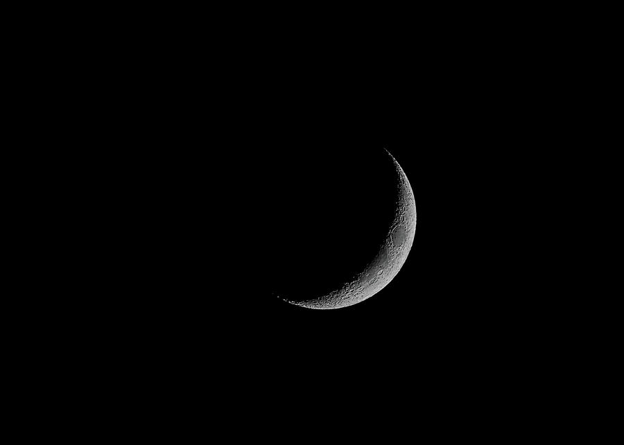 Waxing Crescent Moon June 16 2018 Photograph by Ernest Echols