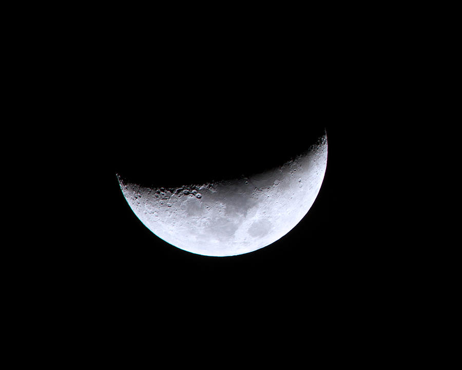 Waxing Crescent Night 4 Photograph by Mark Andrew Thomas