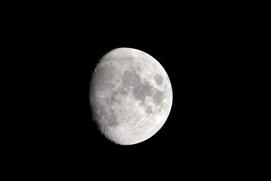 Waxing Gibbous Moon Photograph by Karen Silvestri