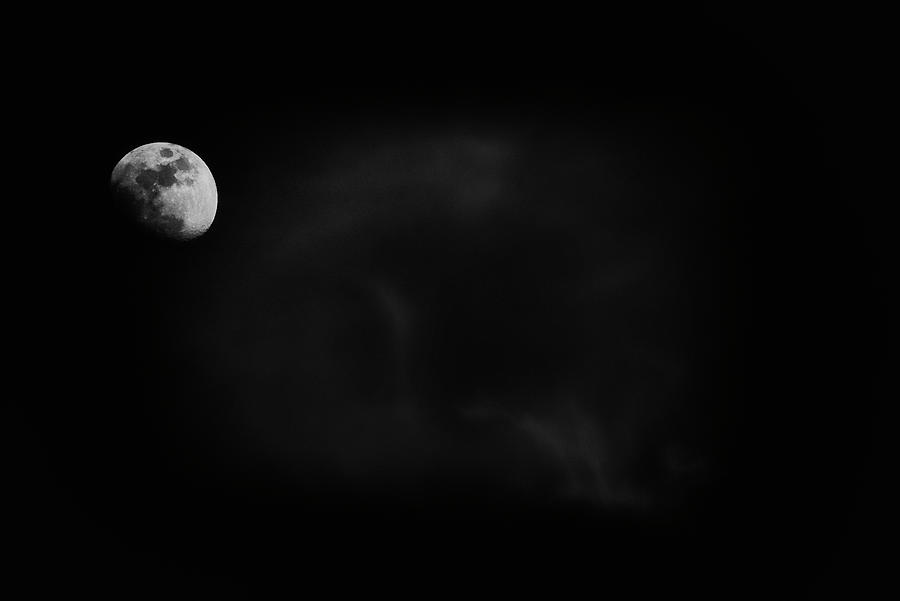 Moon Photograph - Waxing Gibbous by Robert Fawcett
