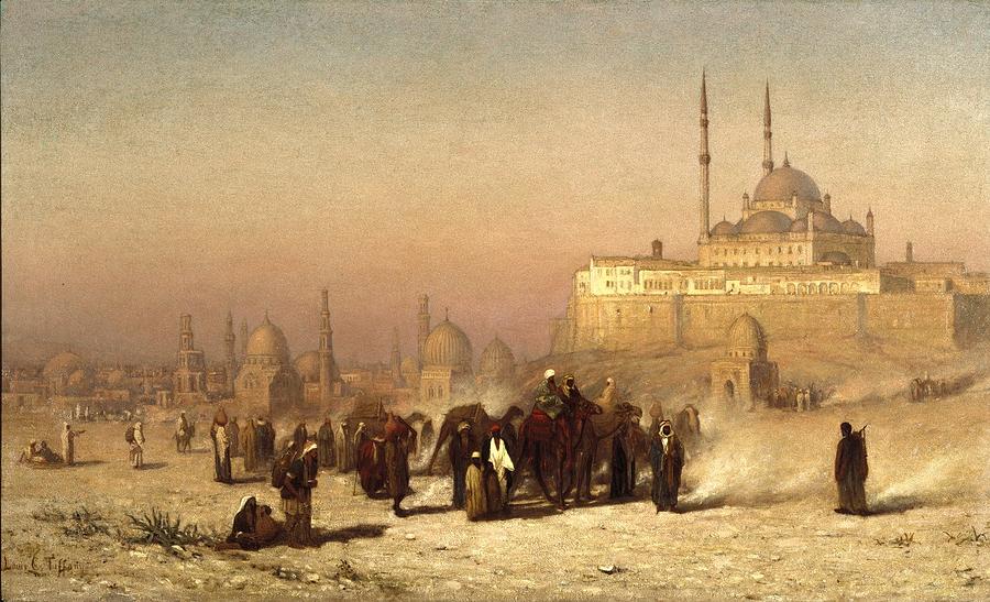  Way between Old and New Cairo Painting by Louis Comfort