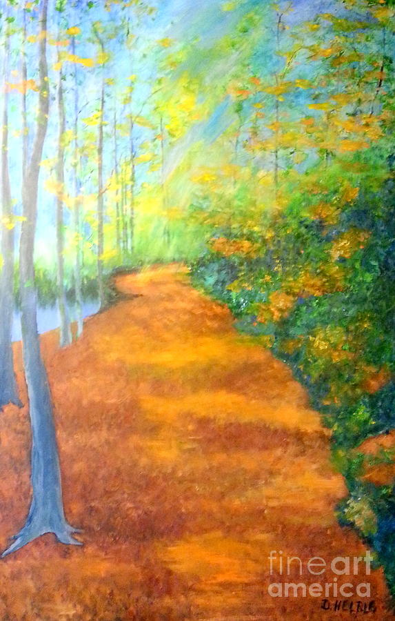 Way in the Forest Painting by Dagmar Helbig