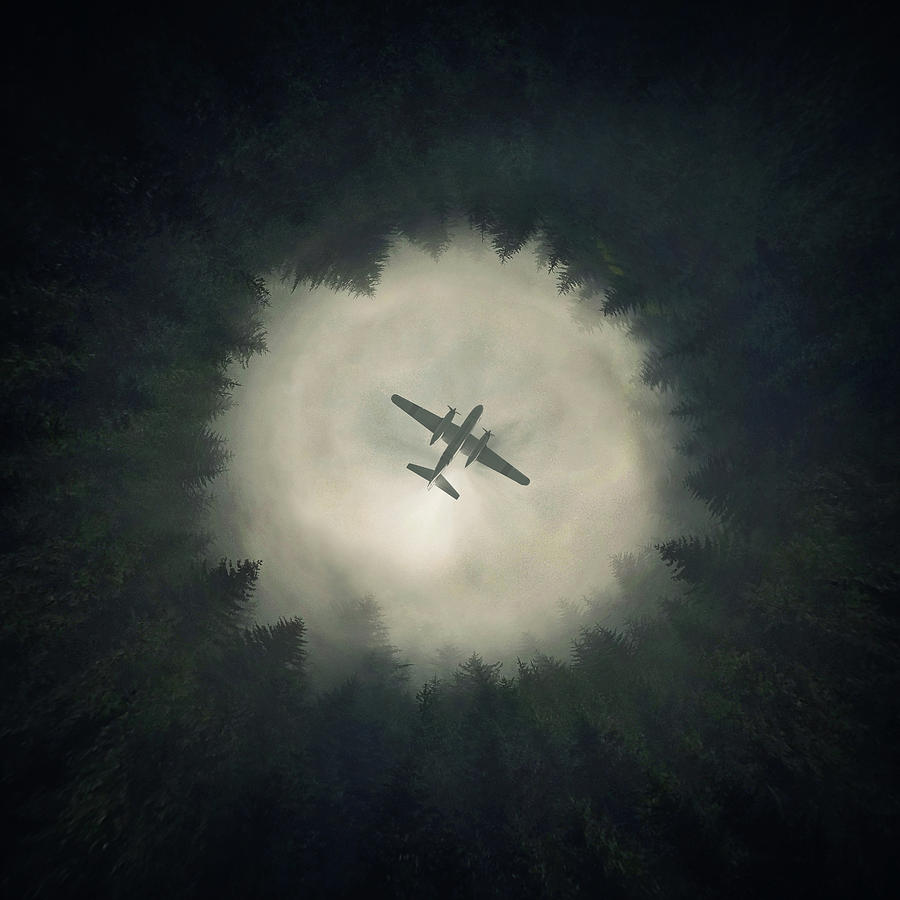 Airplane Digital Art - Way Out by Zoltan Toth