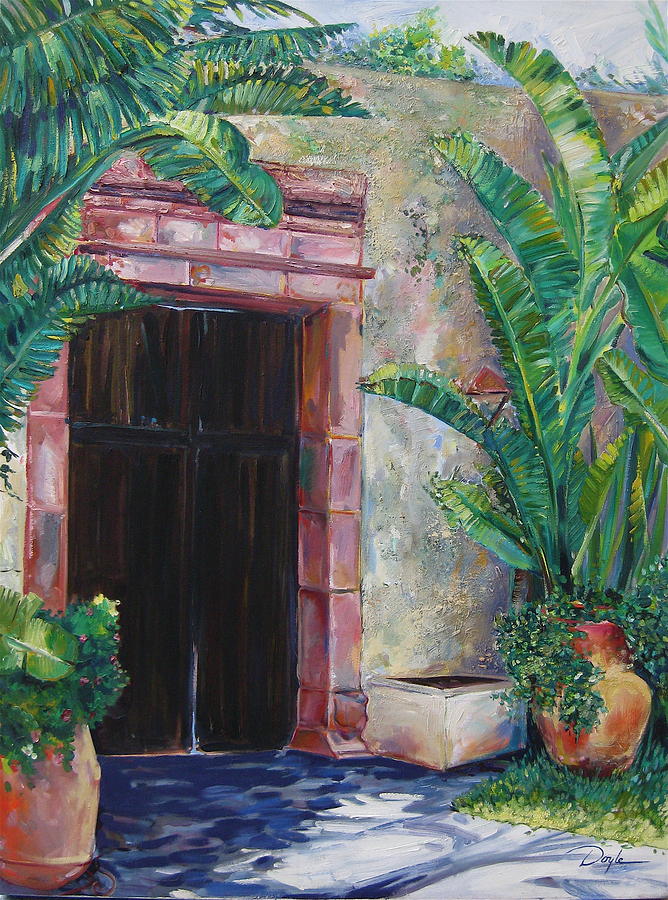 Building Painting - Way to the Beach by Karen Doyle Building Painting - Way to the Beach by Karen Doyle