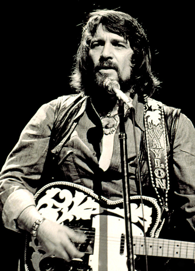 Musical Instrument Photograph - Waylon Jennings In Concert, C. 1976 by Everett