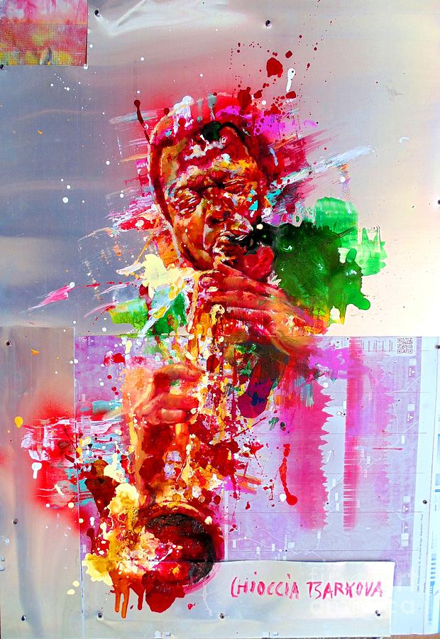 Jazz Painting - Wayne Shorter by Massimo Chioccia