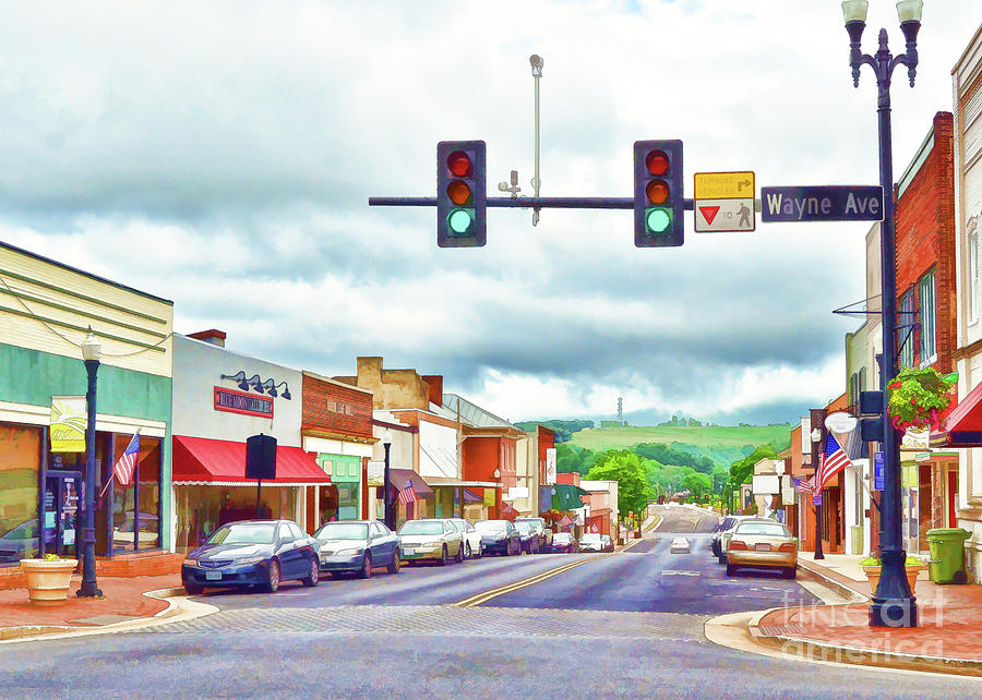 Waynesboro Virginia - Art of the Small Town Photograph by Kerri Farley