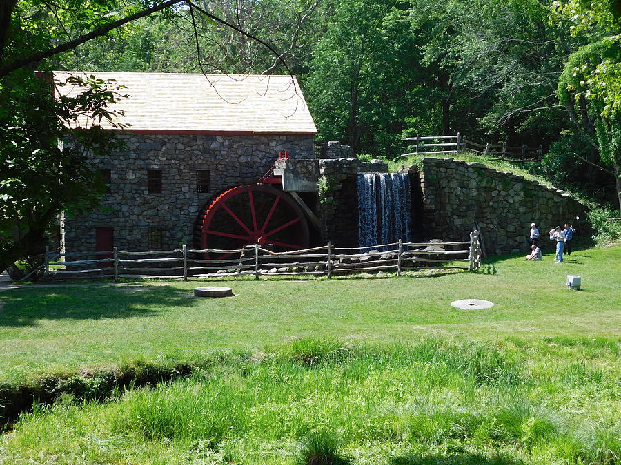 Wayside Grist Mill on a Sunny Day Photograph by Catherine Gagne