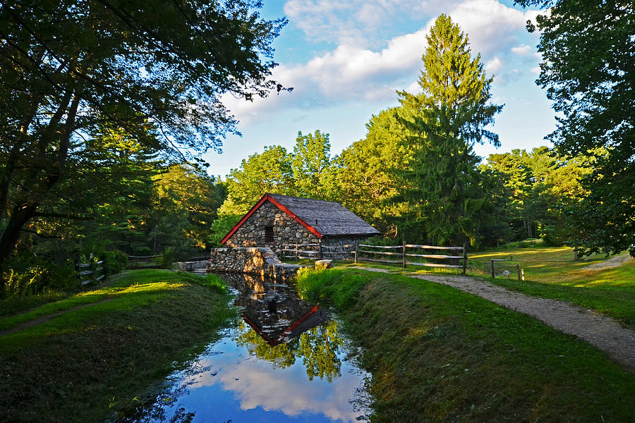 Wayside Inn Grist Mill Reflection Photograph by Toby McGuire