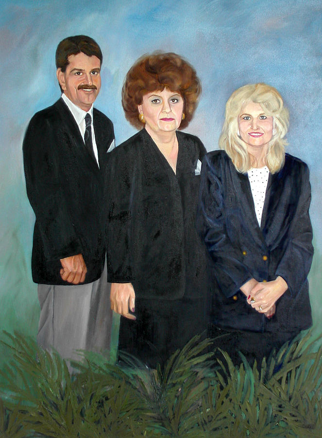 WC Brown Adult Children Commissioned Portrait Painting by Anne Cameron Cutri