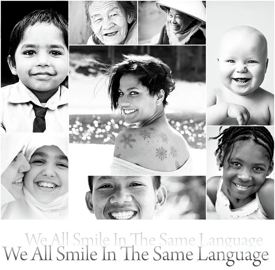 People Photograph - We All Smile In The Same Language by Jacky Gerritsen