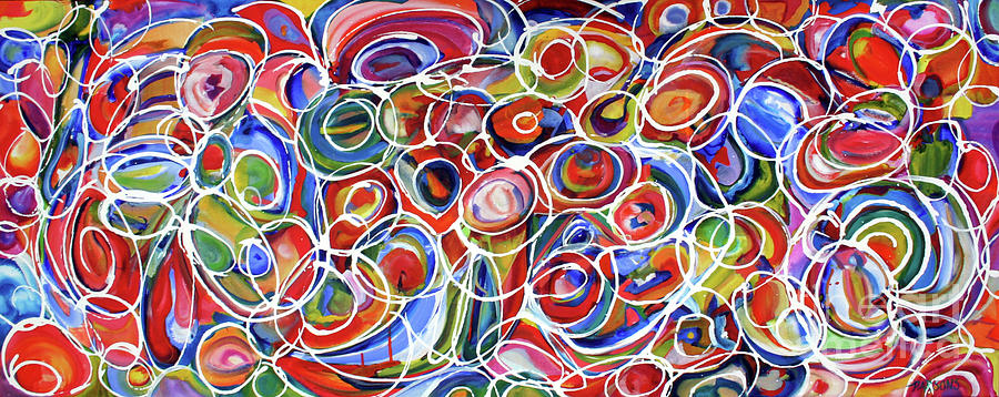 We are all Connected Painting by Pamela Parsons