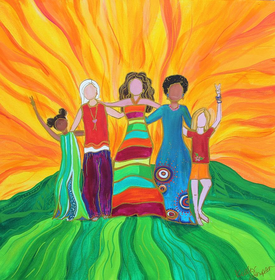 We Are All in This Together 2 Painting by Kelly Simpson Hagen