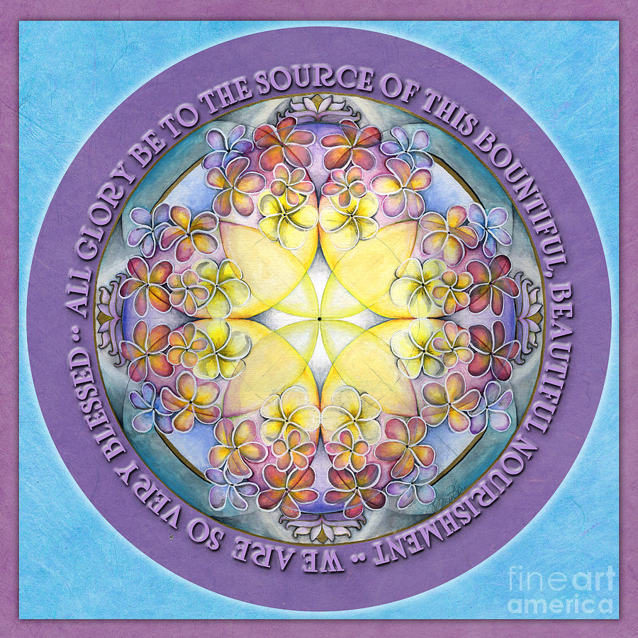 We are Blessed Mandala Prayer Painting by Jo Thomas Blaine