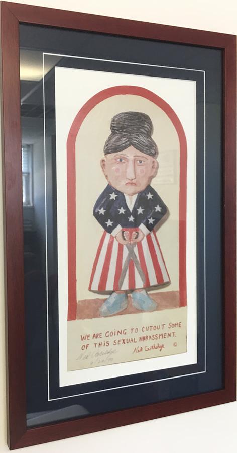 Americana Painting - We are going to cut out some of this sexual harassment by Ned Cartledge Americana Painting - We are going to cut out some of this sexual harassment by Ned Cartledge