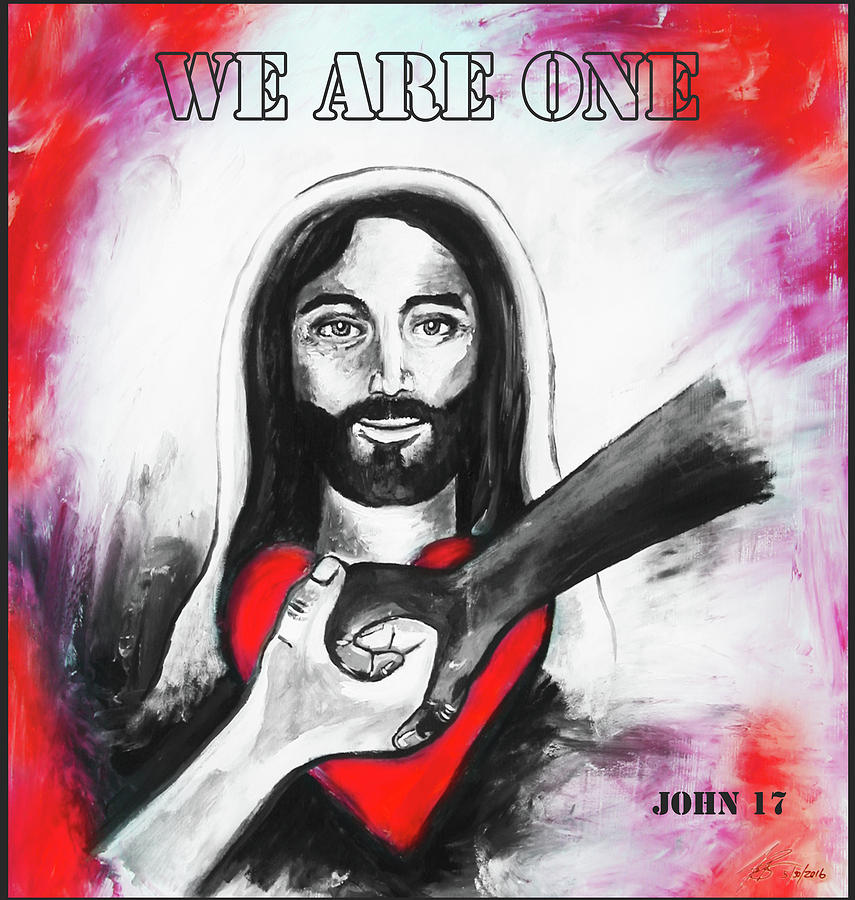We Are One  John 17 Painting by Jennifer Page