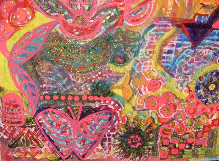 Butterfly Mixed Media - We ARE the colors of the world  aka Medley of Colors by Anne-Elizabeth Whiteway