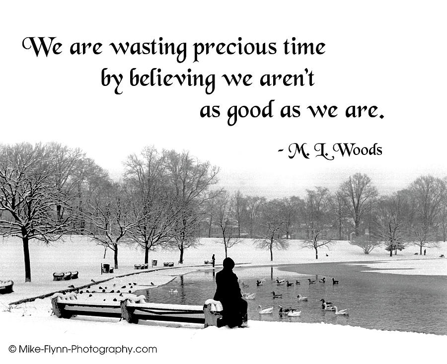 Saw Photograph - We Are Wasting Precious Time by Mike Flynn
