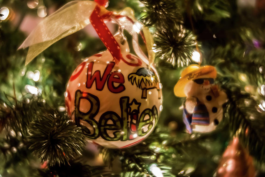 We Believe christmas ornament  Photograph by Sven Brogren