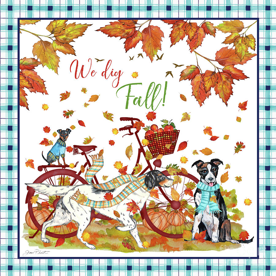 We Dig Fall-A Painting by Jean Plout