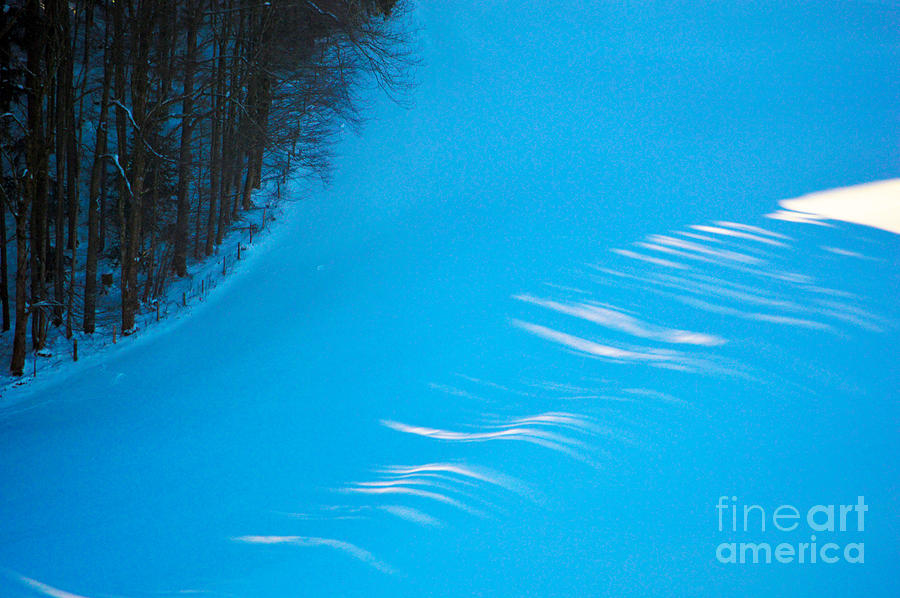 We got the blues - Winter in Switzerland Photograph by Susanne Van Hulst