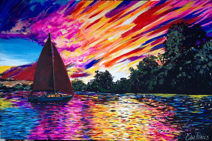 Sunset Painting - We Made It by Cameron Walls