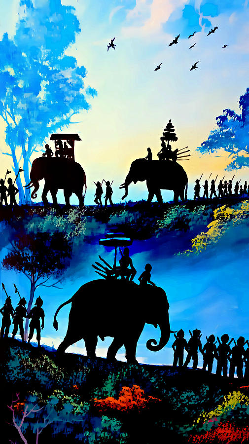 We March At Sunrise  Painting by Ian Gledhill