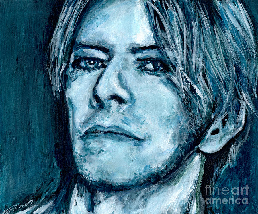  David Bowie #1 Painting by Tanya Filichkin