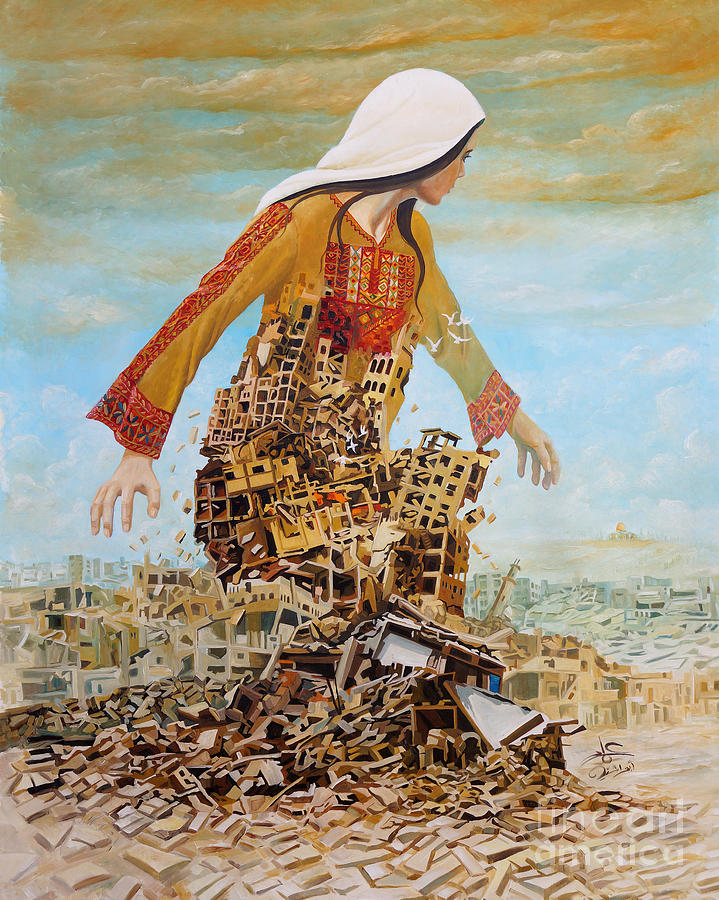 Abstract Painting - We Shall Reurn by Imad Abu shtayyah