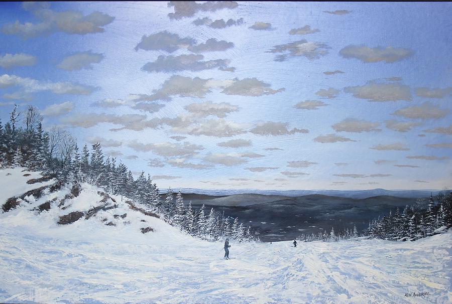 We Ski Painting by Ken Ahlering