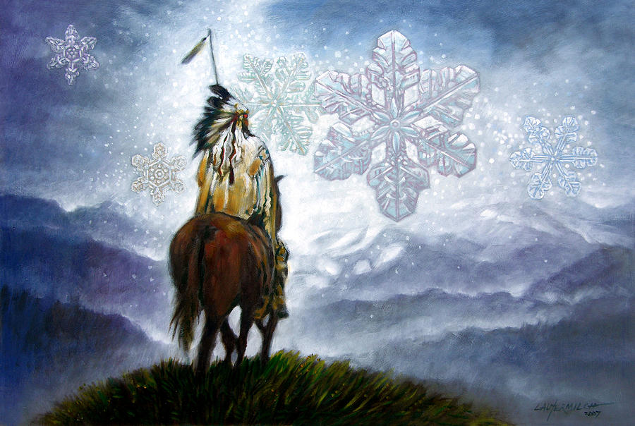 We Vanish Like the Snow Flake Painting by John Lautermilch
