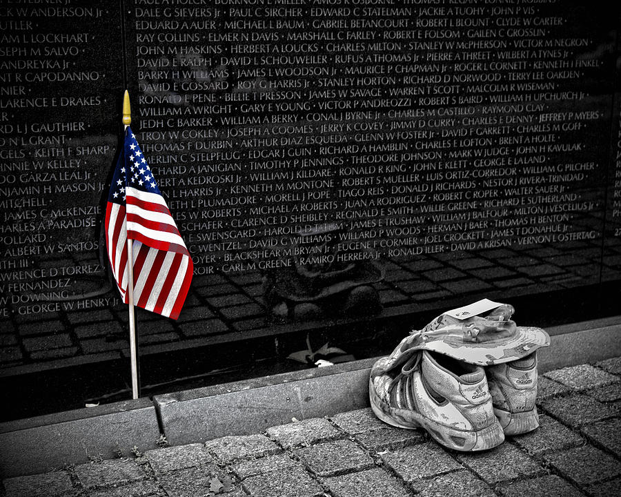 Viet Nam Memorial Photograph - We Will Never Forget Them... by Boyd Alexander
