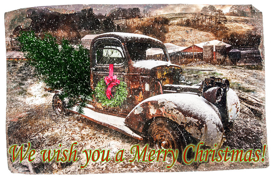 We Wish You a Merry Christmas Photograph by Debra and Dave Vanderlaan