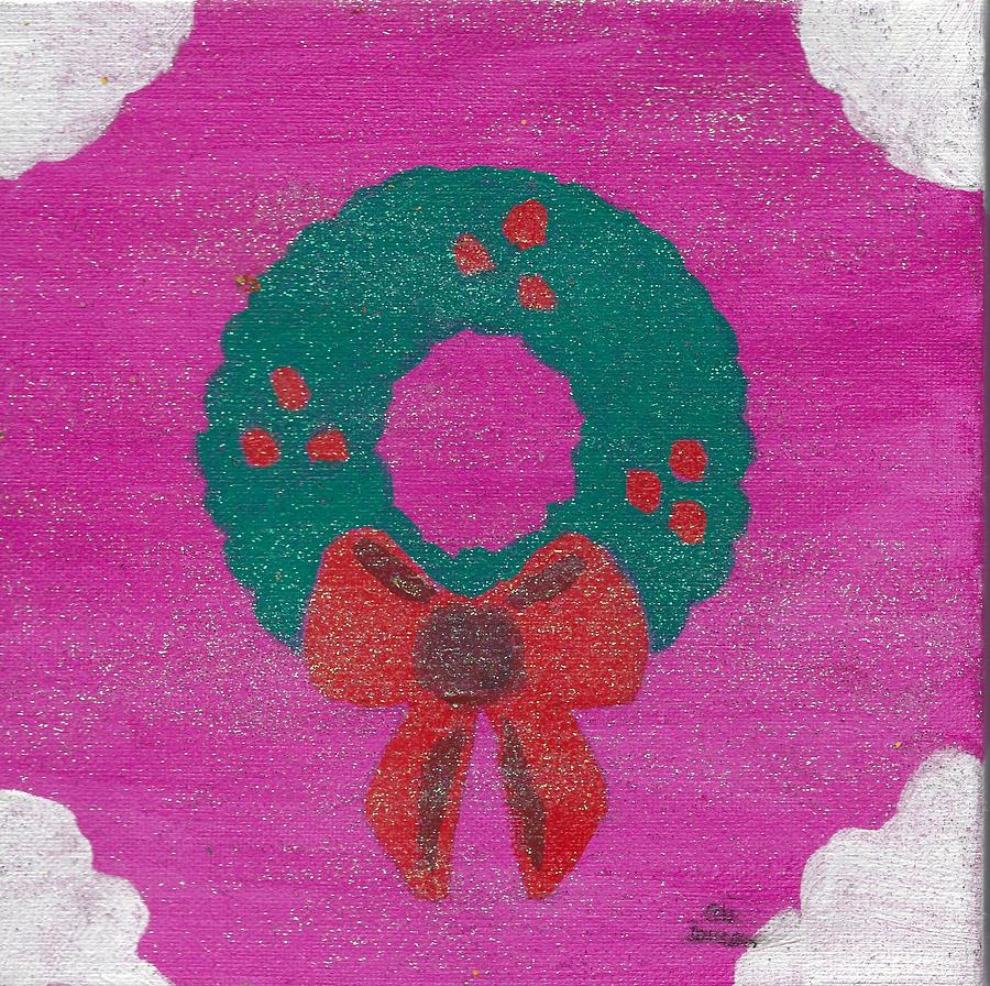 We Wreath You a Merry Christmas Painting by Ali Baucom