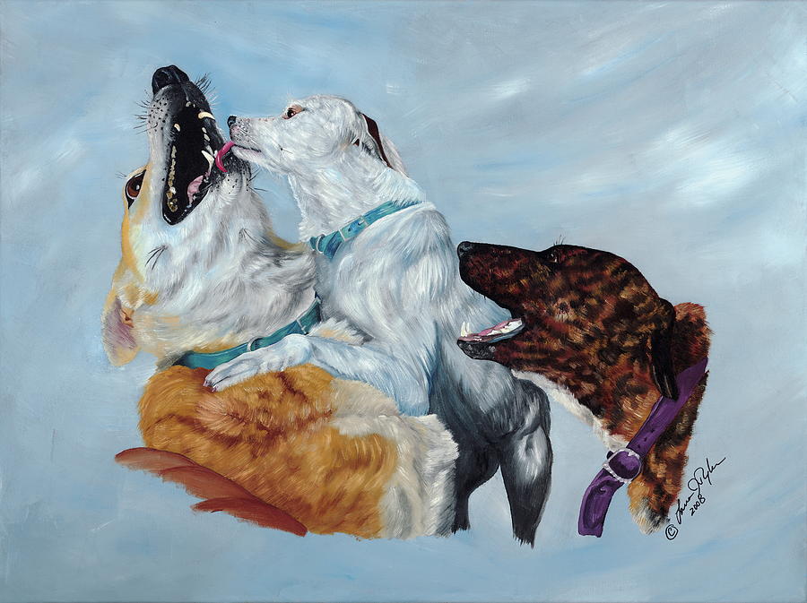 We Wuv Big Brudder Painting by Lana Tyler