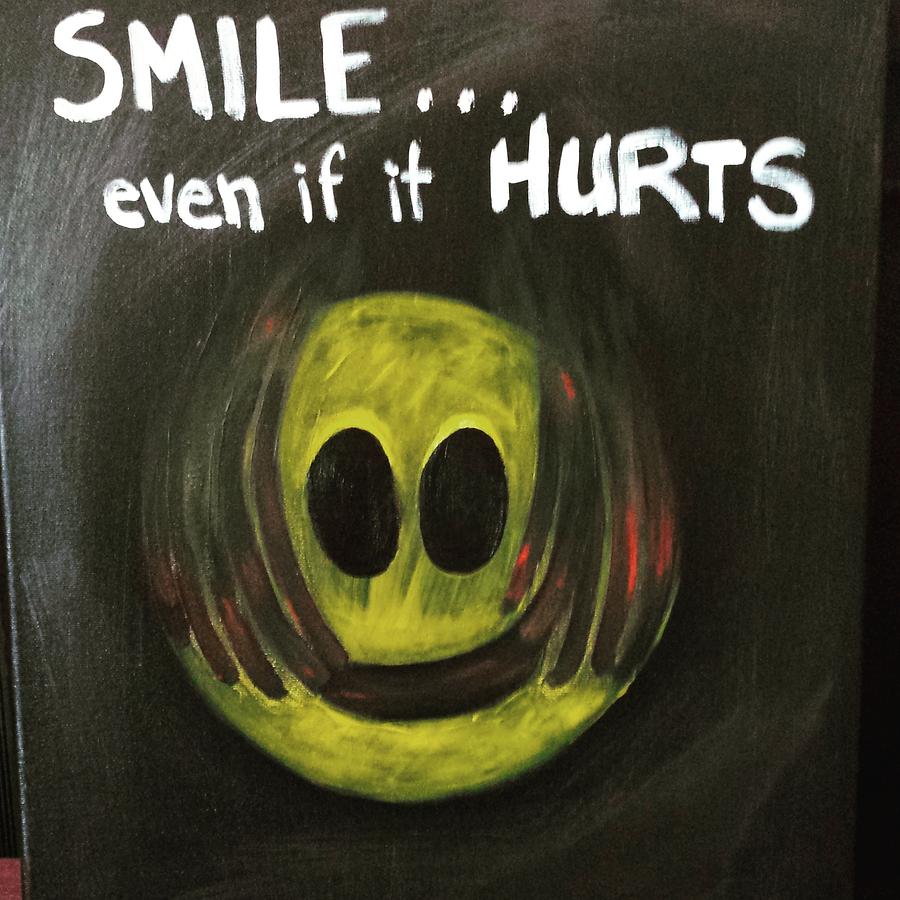 Wear a smile Painting by Carrie Robinson