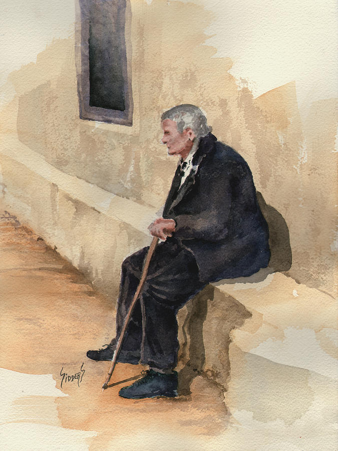 Old Painting - Weary by Sam Sidders