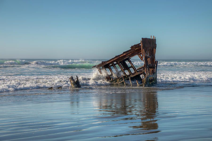 Peter Iredale Photograph - Weather Beaten 0684 by Kristina Rinell