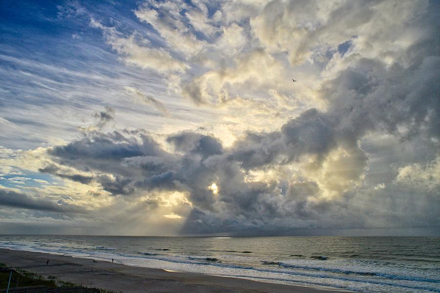 Weather Over Topsail Beach 2977 Photograph by Wesley Elsberry