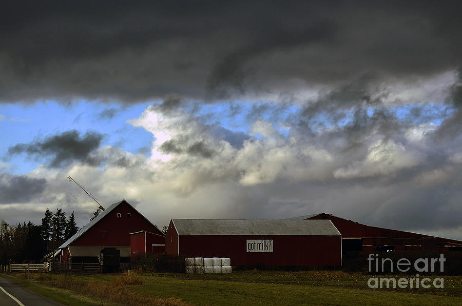 Weather Threatening The Farm Photograph by Clayton Bruster